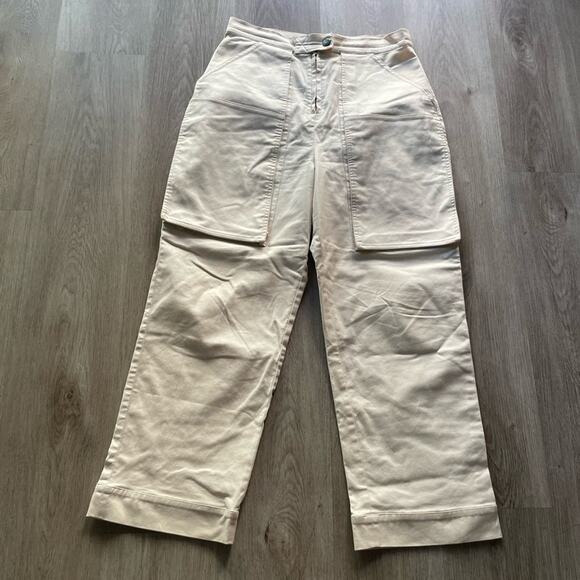 cult gaia topanga ivory wide leg oversized pockets cargo pants size medium - Picture 5 of 15